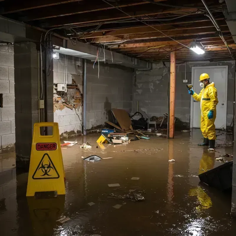 Flooded Basement Electrical Hazard in La Grange Park, IL Property